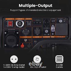 Générateur Inverter à Essence Portable 5500W 5.0kVA 4 Temps + Interface ATS Camping