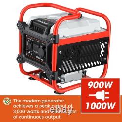 Générateur Inverter à Essence Portable Silencieux 2000W Valise 4 Temps pour Camping et Camping-Car