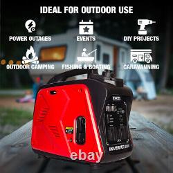 Générateur Inverter à Essence Valise 4 Temps 2,0kW 100CC Alimentation Électrique Extérieure