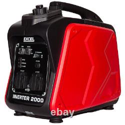 Générateur Inverter à Essence Valise 4 Temps 2,0kW 100CC Alimentation Électrique Extérieure