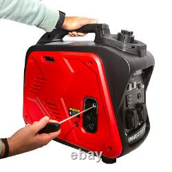 Générateur Inverter à Essence Valise 4 Temps 2,0kW 100CC Alimentation Électrique Extérieure