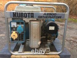 Générateur Portable Kubota. Un 2500. 220 Et 110v