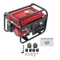 Générateur à essence 3.2kW 3.4kVA 110V / 230V / 12V 6.5hp 196cc Grand réservoir de carburant de 15L