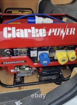 Générateur à essence CLARKE PG6500ADVES Euro 5 5.5 kVA (230V/110V) à double tension