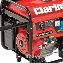 Générateur à essence CLARKE PG6500ADVES Euro 5 5.5kVA (230V/110V) Double tension