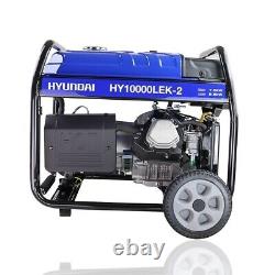 Générateur à essence Hyundai Grade A HY10000LEK-2 de 8k avec démarrage électrique / à rappel de 10kVA