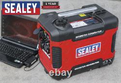Générateur à essence SEALEY 2500w Inverter Onde Sinusoïdale Pure Puissance Instantanée 4 Temps