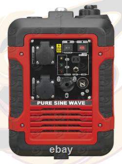 Générateur à essence SEALEY 2500w Inverter Onde Sinusoïdale Pure Puissance Instantanée 4 Temps