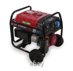 Générateur à essence bimoteur à cadre ouvert avec démarrage électrique de 3,5 kW et garantie de 2 ans.