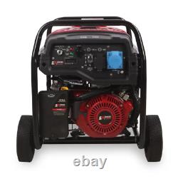 Générateur à essence bimoteur à cadre ouvert avec démarrage électrique de 3,5 kW et garantie de 2 ans.