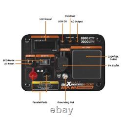 Générateur à essence inverseur 1,8KW 2KW 230V moteur 4 temps support parallèle + USB