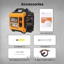 Générateur à essence inverter 1,8KW 2KW 230V moteur 4 temps support parallèle + USB