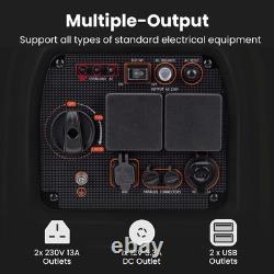 Générateur à essence inverter 3000 Watts portable 21,5 kg pour bateau, caravane, SUV, van