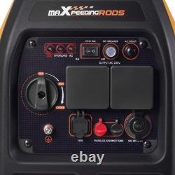 Générateur à essence inverter 3200W portable 21kg pour bateau, caravane, SUV, fourgon, voyage en camping-car