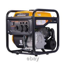 Générateur à essence inverter 3500W moteur 4 temps pour camping et voyage en camping-car 26KG