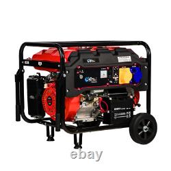 Générateur à essence mobile robuste de 7,5 kW, longue autonomie, 230 V pour les travaux difficiles