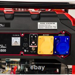 Générateur à essence mobile robuste de 7,5 kW, longue autonomie, 230 V pour les travaux difficiles