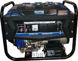 Générateur à essence portable 2,8KW 7CV 4 temps démarrage électrique pour camping