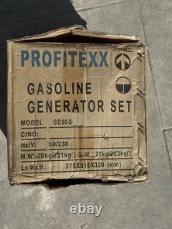 Générateur à essence portable Profitexx SE950 2 temps en bon état, neuf dans l'emballage