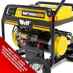 Générateur à essence portable Wolf WPB9510ES 7500w 9.4KVA - Puissance électrique pour le camping
