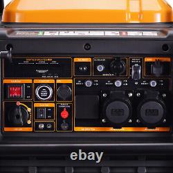 Générateur à essence portable à onduleur 8000W avec démarrage électrique + interface ATS mode ECO