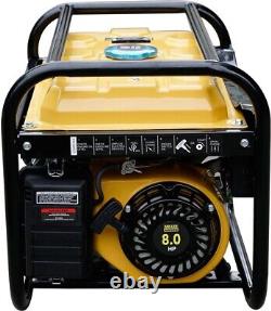 Générateur à moteur à essence portable 3,4 kVA 2800 W 8 ch 4 temps G6500W