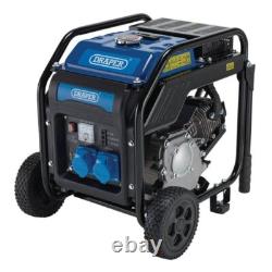 Générateur à onduleur ouvert à essence Draper avec roues, 3800W