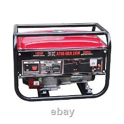 Générateur d'essence défectueux 2000 W moteur en cuivre 2 KVA/2KW 6.5HP Essence CC