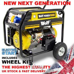 Générateur d'essence portable Wolf WPB9510ES 7500w 9.4KVA Électricité de camping