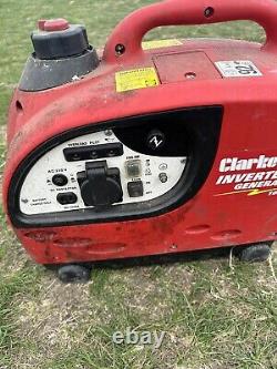 Générateur d'onduleur Clarke Power Inverter 1000W Essence IG1000 Portable 230V Rouge Noir