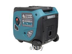 Générateur d'urgence KS4000iEGS, générateur inverter GPL de 4KW, essence + gaz