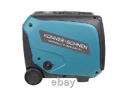 Générateur d'urgence KS4000iEGS, générateur inverter GPL de 4KW, essence + gaz