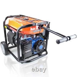 Générateur de site à cadre ouvert P1 essence 7,9 kW / 9,8 kVa avec démarrage électrique et kit de roues