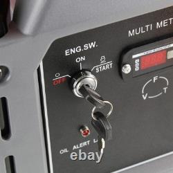 Générateur de site à cadre ouvert P1 essence 7,9 kW / 9,8 kVa avec démarrage électrique et kit de roues