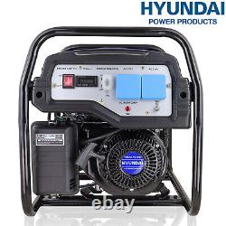 Générateur essence HYUNDAI 2200W Démarrage par lanceur 2,2 kW 2,8 kVA Portable à faible bruit.