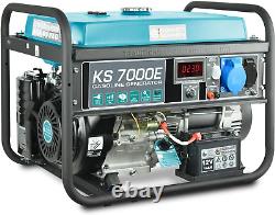 Générateur essence KS 7000E 5000W, Démarrage électrique/manuel, AVR, Fonctionnement silencieux