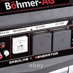 Générateur essence portable Böhmer-AG 6500W extérieur 4 temps Préparateur hors réseau