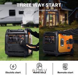 Générateur essence portable inversé 5,5 kW 5000W valise pour camping, caravane et chantier