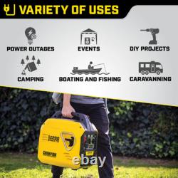 Générateur inverter portable à essence Champion 2200W, Mighty Atom, valise pour camping