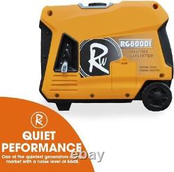 Générateur ondulateur portable RocwooD 4000W à essence silencieux et léger avec prise britannique 230V