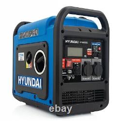 Générateur onduleur essence 2,2 kW Hyundai léger, silencieux et portable en valise