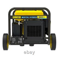 Générateur onduleur portable hybride numérique à essence Champion 3600 watts de type cadre