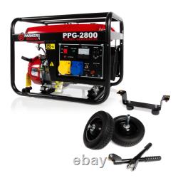 Générateur portable à essence 2,8 kVA et ensemble de roues