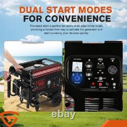 Générateur portable à essence 5000W 4 temps pour camping, voyages en camping-car, maison, chantiers.