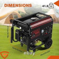 Générateur portable à essence 5000W 4 temps pour camping, voyages en camping-car, maison, chantiers.