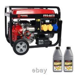 Générateur portable à essence 6,87 kVA avec démarrage électrique + huile