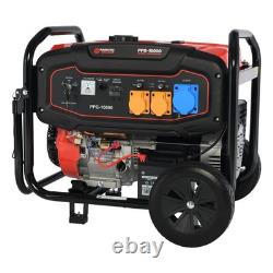 Générateur portable à essence 9,9 kVA, sortie 7,5 kW, double tension 115V/230V