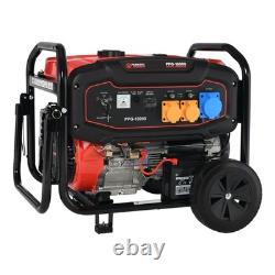 Générateur portable à essence 9,9 kVA, sortie 7,5 kW, double tension 115V/230V