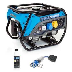 Générateur portable à essence SGS 2,8 kVA avec huile et câble de rallonge, 2000W 5,5HP 4 temps