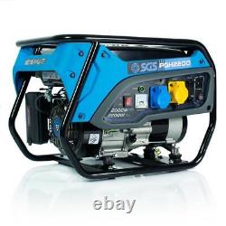 Générateur portable à essence SGS 2,8 kVA avec huile et câble de rallonge, 2000W 5,5HP 4 temps Générateur portable à essence SGS 2,8 kVA avec huile et câble de rallonge, 2000W 5,5HP 4 temps